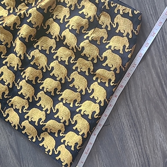 J Crew Womens Origami Elephant Parade Mini Skirt Size 2 Gold Black Chic Animal - Picture 5 of 5